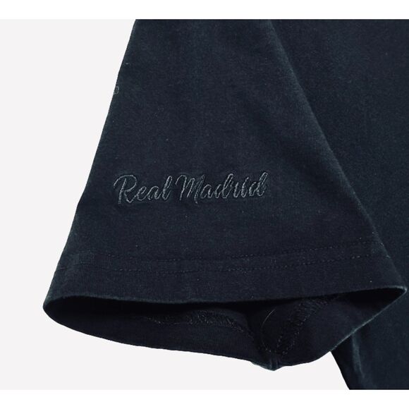 Real Madrid Mens Tonal T-shirt Navy Black Sz Large - Picture 5 of 12